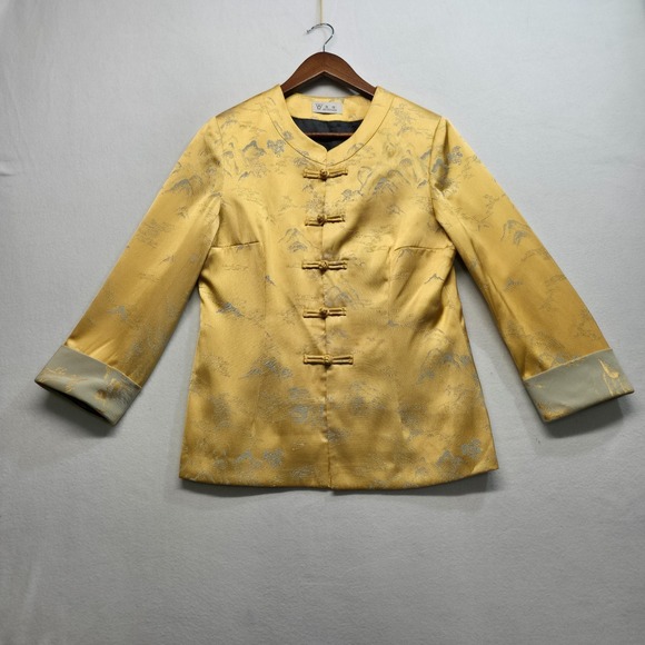 Haoyang Fashion Jackets & Blazers - Haoyang Fashion Women's Chinese Yellow Tang Suit Jacket Size Medium